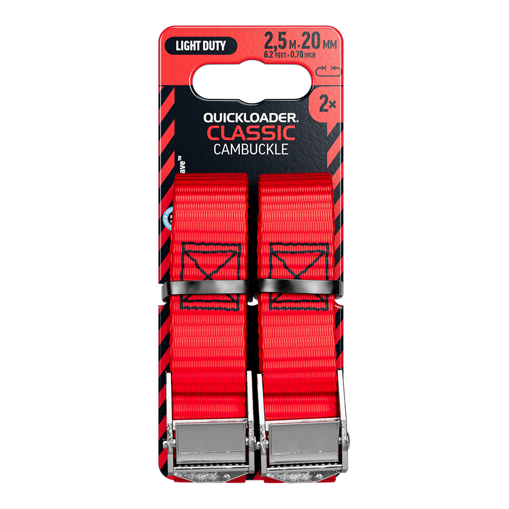CAMBUCKLE 300KG 2,5M 2-pack
