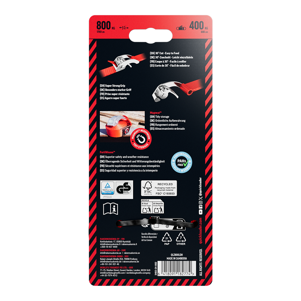 CAMBUCKLE Z-LOCK HYBRID 800KG 4M